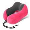 Almohada en forma de U Espuma viscoelástica Logotipo personalizado Almohada de viaje Almohada en forma de U Almohada creativa para el cuello Tela magnética Almohada para el cuello para la columna cervical Venta al por mayor