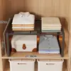 Estante Organizador de Capas para Almacenamiento de Armario Extensible para Ropa Estante Desplegable para Armario Utilización del Espacio Estante para Zapatos