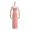 Primavera Nova Europeia e Americana Mulheres Wear Shoulder Strap Desaparecendo Sling Dress Midi Dress S17193