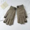 Luvas Touch Screen Masculinas Outono e Inverno Camada Dupla Veludo Espessado Quente Ciclismo Antiderrapante Luvas de Dedo Luvas de Pelúcia Atacado