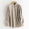 Camisa de Manga Larga Suelta con Cuello Polo para Mujer Hengjia Cf2026, Chaqueta Versátil y Elegante de Moda