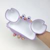 Vajilla infantil al por mayor en stock plato de cangrejo lindo tazón suministros materno-infantiles plato de silicona de grado alimenticio tazón para suplemento alimenticio