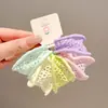 Elástico de Cabelo Infantil de Malha Larga Dopamina, Elástico de Alta Elasticidade, Argola de Cabelo Estilo Fresco, Acessório de Cabelo Versátil