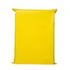 Bolsa express amarilla personalizada, material nuevo, empaque express con bolsa de plástico, logo impreso, bolsa impermeable