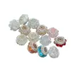 Nueva Piedra Ojo de Gato Cadena de Diamante Cuentas Planas Bola de Diamante Cuentas Usables con Agujero Recto DIY Llavero Cadena de Bolsa Accesorios Mayoreo