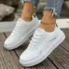 Comércio exterior transfronteiriço Sapatos baixos brancos grandes europeus e americanos 2026 primavera e outono novos tênis casuais da moda femininos atacado