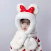 Conjunto de Bufanda y Gorro de Otoño e Invierno para Niñas, Peluche Lindo y Súper Adorable para Bebés y Niños Pequeños, Engrosado