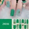 12 Dedos Blanco Sin Hornear Calcomanía para Uñas Calcomanía Completa Impermeable y Duradera Parche de Uñas para Arte de Uñas Estilo Simple Calcomanía para Uñas Película de Esmalte para Uñas
