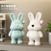 Lujo Ligero Chapado Eléctrico Conejo Adornos para Mueble de TV Accesorios para el Hogar Sala de Estar Entrada Mueble de TV Escultura de Muñeca Gama Alta