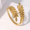 Nuevo diseño personalizado anillo de titanio de acero hidráulico con hoja ancha apertura de hoja ajustable anillo de nicho para mujer