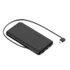 Batería Externa Pd de Carga Rápida para Negocios con Cable Integrado para Teléfonos Móviles y Tablets, Fuente de Alimentación Portátil de 10000 mAh con Patrón de Logo Personalizado
