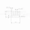 Disipador de calor de perfil de aluminio con ranura 20*14*10mm Chip digital CPU Mos Enrutamiento Radiador Venta Directa de Fábrica