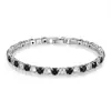 Pulseira Colorida Zircônia Tendência Moda Pulseira Zircônia Intercolor 4mm High-End Luz Luxo Versátil