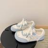 Zapatillas Deportivas de Entrenamiento Alemanas Versátiles Estilo Ins para Mujer, Nuevas de Verano 2025, Zapatos Deportivos Casuales Transpirables y Delgados para Combinar con Faldas, Zapatos Blancos