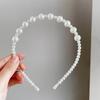 Accesorios para el Cabello de Novia Diadema Trenzada Anudada con Perlas de Imitación para Mujer Estilo Japonés Estilo Coreano Diadema Lazo Horquilla Corona Diadema