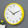 Relógio de Parede Silencioso Fashion de 12 polegadas Atacado Relógio de Quartzo Plástico Criativo Casual Relógio Digital Colorido para Casa
