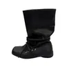 Botines bajos planos cuadrados retro versátiles en color café para mujer, nuevo estilo verano 2026, adecuados para combinar con faldas, botines western plisados apilados