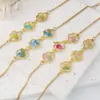 Pulsera de Flor Eterna de Nuevo Estilo con Forma de Flor de Cerezo Transfronteriza, Pulsera de Pétalos de Rosa de Resina de Flor Eterna, Accesorio de Mano para Niña Estilo Bosque