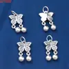 Acessórios de Prata Esterlina 99 Prata Pura Elefante Borboleta Cabaça Pingente Contas Espaçadoras Acessórios Retrô 3D Prata Dura DIY Materiais Manuais