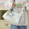 Bolso Cruzado Nuevo de Alto Valor Transfronterizo, Bolso de Hombro Colorido con Estrellas Estilo Universitario, Bolso de Tela Ligero de Gran Capacidad para Estudiantes, Mujer