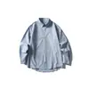 Yidao Vintage 2026 Primavera Nuevo Estilo Japonés de Moda Diseño de Bordado de Letras Unisex Holgada Casual Camisa de Manga Larga