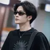 Gafas de sol estilo aviador del mismo estilo que Tan Jianci para hombres y mujeres, Gafas de alta gama para ciclismo al aire libre, Gafas de sol anti-UV, Modernas