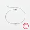 Pulsera de Plata de Ley 925 26 Letras Pulsera de Circonita Ins Nicho Lujo Accesible Pulsera de Plata de Ley de Alta Gama Estilo Caliente Transfronterizo para Mujeres
