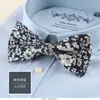 Fornecimento Direto da Fábrica gravata borboleta masculina terno gravata borboleta algodão floral gola borboleta gravata borboleta moda casual moda