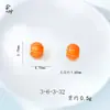 Florero Rueda de Calabaza Cuentas Accesorios para Joyería DIY Tiras de Cobre Chapadas en Oro Antiguo Patrón de Grietas Tendencia Nacional