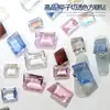 Novos Acessórios para Unhas de Diamante Quadrado Transparente Corte Gaopin Huazi Cristal Cintilante Retangular Ângulo Reto Fundo Pontiagudo Acessórios de Diamante para Unhas