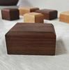 Bloque de nogal negro al por mayor bloque bloque bloque busto modelo adornos base diy hecho a mano material pequeño pad de madera maciza altura