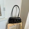Bolsas de nicho Shuai Mi Jia, bolsa de bowling, bolsa de ombro com laço, bolsa de mão de grande capacidade, bolsa de ombro, bolsa tote para mulheres
