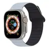 Adequado para Apple Watch com Pulseira de Silicone Magnética Costurada Applewatch Gerações Se1-9 Ultra Universal