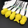 Óleo de frango amarelo imitação segunda geração corrente de suéter de cera de abelha pingente de cera de abelha velha colar de contas de arroz venderá presentes fornecimento