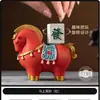 Adorno de Mascota de Té para Enriquecerse Rápidamente, Caballo Tang Giratorio Coleccionable, Decoración de Mesa de Té Estilo Chino que Atrae la Fortuna, Accesorios para Juego de Té