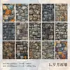 Papel Material Yanji Série Teste do Tempo Diário Vintage Material DIY Base de Papel para Decoração 30 Folhas Incluídas 5 Designs para Escolher