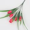 5 cabeças tulipa simulação buquê sala de estar jardim decoração floral decoração flor falsa engenharia caixa de flores arranjo de flores atacado