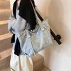 Bolsa Jeans para Mulheres 2025 Novo Estilo Estudante Aula Trabalho Roupas Bolsa Tote Bolsa de Ombro de Alta Qualidade Moda Casual Bolsa Feminina