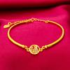 Vietnam oro Pulsera de la suerte para mujer pulsera joyería al vacío joyería al por mayor pulsera de la suerte oro para mujer