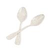 Trigo biodegradável 9,5cm colher de plástico descartável colher de sobremesa colher de bolo colher de salada colher ocidental atacado