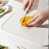 Tábua de Corte Antiderrapante de PP para Cozinha Doméstica Painel de Plástico Portátil Tábua de Corte para Comida Complementar Infantil Tábua de Corte para Frutas Tábua de Corte Doméstica