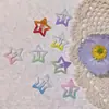 Horquilla de estrella pentagonal con gradiente de dopamina para cabello roto de mujer, clip BB, flequillo con borde de arcoíris para niñas, accesorios para el cabello