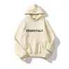 Fog Essentials Sudaderas com Letras de Silicone Estéreo para Homens e Mulheres American High Street Moletons com Flocagem Jaqueta Moletom