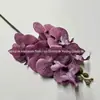 Orquídea Borboleta Artificial Pequena de 7 Flores, Material de Flor Decorativa Estilo Europeu, Cores de Outono, Flores Artificiais Atacado para Casamentos e Hotéis
