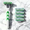Aparelho de barbear manual com lâminas de três camadas, universal para Gillette Fusion 3, lâmina de barbear masculina, barbeador de barba, transfronteiriço