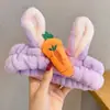 Faixa de Cabelo Doce e Fofa Estilo Japonês Especial para Lavar o Rosto de Mulheres Faixa de Cabelo para Máscara Orelha de Coelho Faixa de Cabelo para Lavar o Cabelo Headwear Feminino Mori