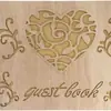 Livro de Mensagens para Convidados de Casamento de Madeira Caderno de Anotações Álbum de Fotos de Casamento de Madeira Caderno Artesanato Criativo