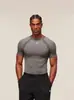 Onyx Nueva Camiseta Deportiva de Running Tiburón Fitness Top Casual Transpirable Ajustada de Manga Corta Casual Running