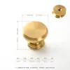 Puxador de Porta de Armário Guarda-Roupa Minimalista Moderno Puxador de Gaveta Bola Ovo de Pombo Dourado Liga de Alumínio Francesa Normcore