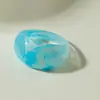 Joyería de Estilo Europeo y Americano, Anillo Cuadrado y Redondo de Acrílico con Diseño de Nicho, Moda de Gama Alta, Anillo Elegante y Versátil para el Dedo Índice